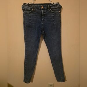 Express Women's Skinny Jeans in Dark Indigo